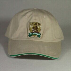 US Open Oakmont 2007 Golf Khaki Baseball Cap Hat Adjustable